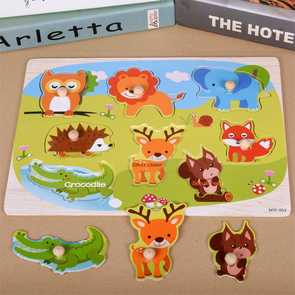 Combo 8 Bảng Núm Gỗ Cho Bé Size 20x30cm