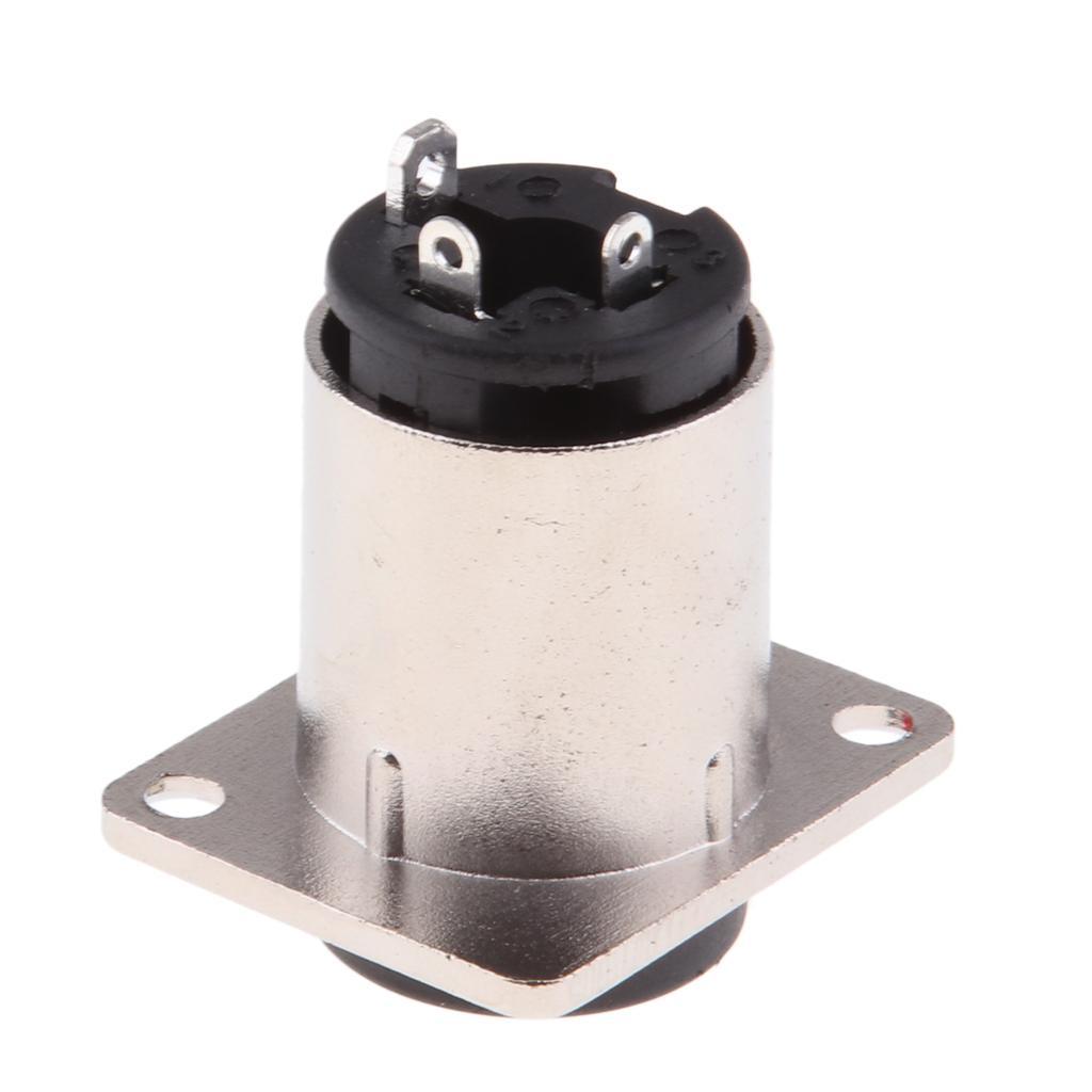 2x 6.35mm 1/4" Female Stereo TRS Audio Socket Jack Connector Chassis Mount
