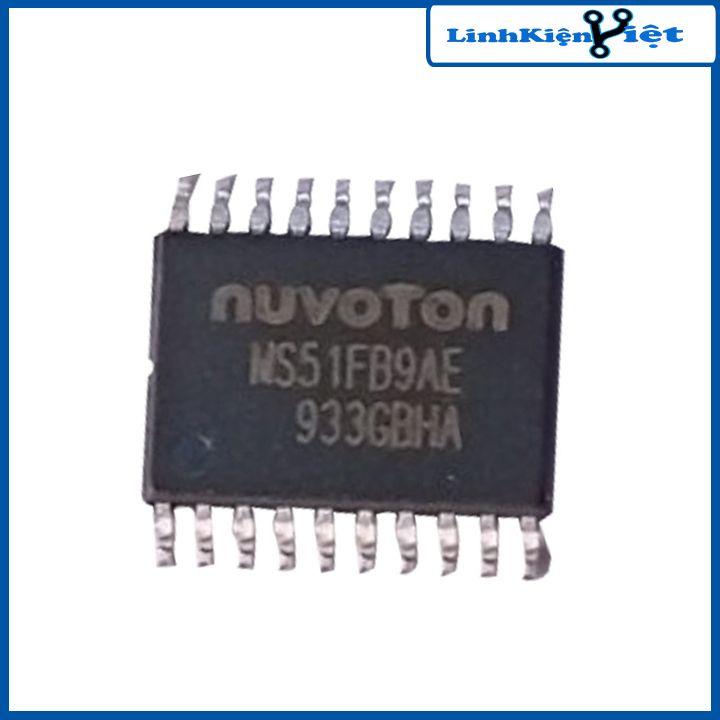 IC Nuvoton MS51FB9AE dải điện áp 2.4-5.5V