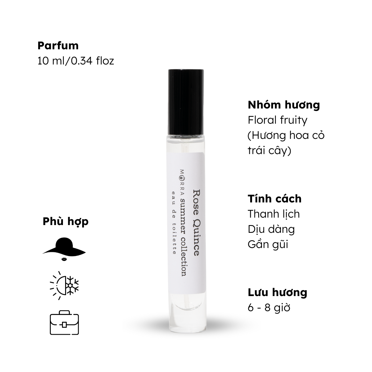 Nước hoa nữ Morra No.16 nguyên liệu nhập Pháp, hương thơm thanh lịch, dịu dàng, gần gũi lưu hương lâu - dạng xịt