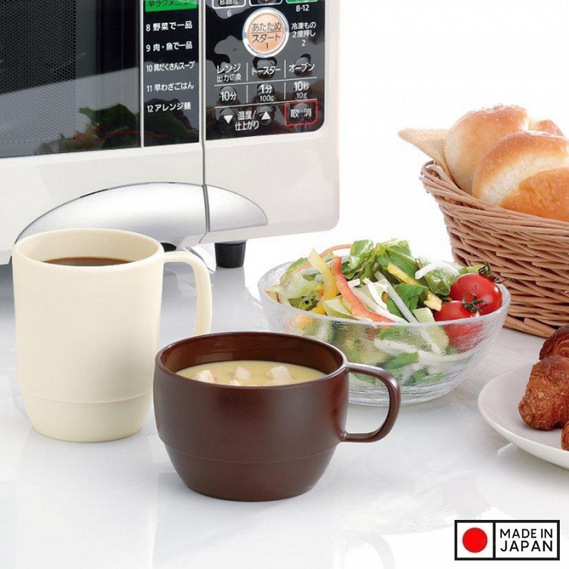 Hình ảnh Combo 02 cốc đựng súp có quai cầm cao cấp inomata 350ml - Hàng nội địa Nhật Bản |#Made in Japan|