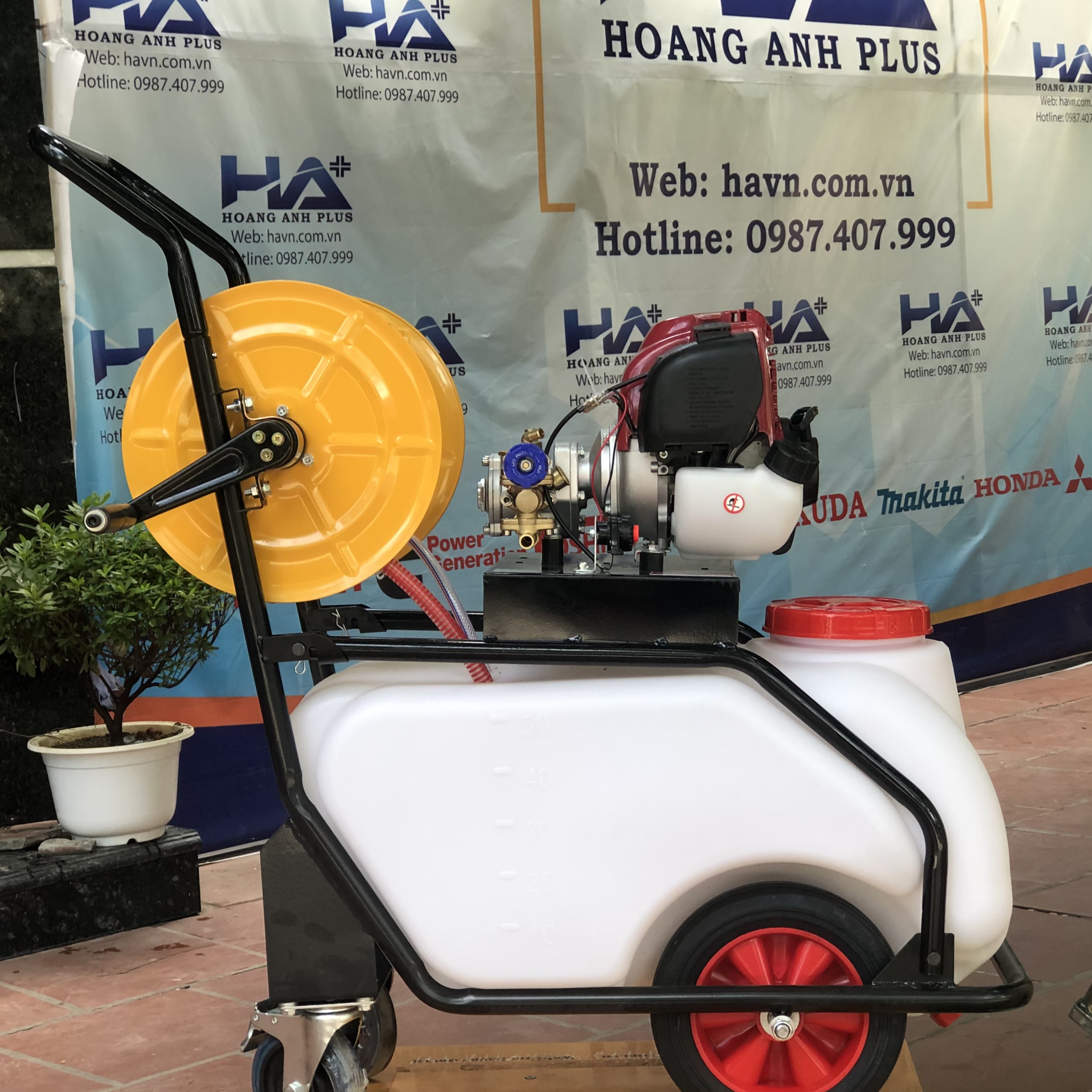 Máy Phun Thuốc Xe Đẩy 4 Thì Anovi-50L