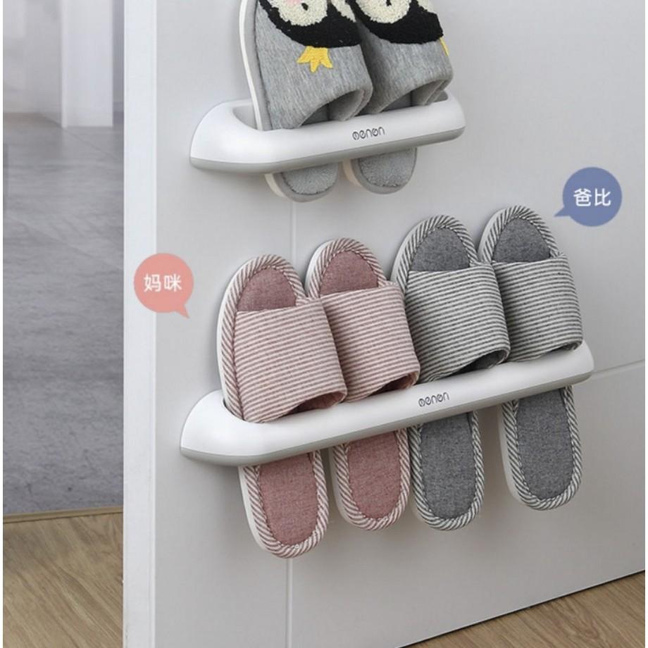 Kệ Treo Dép Nhà Tắm Cao Cấp, Giá Treo Dép Thông Minh Dính Tường Siêu Chắc