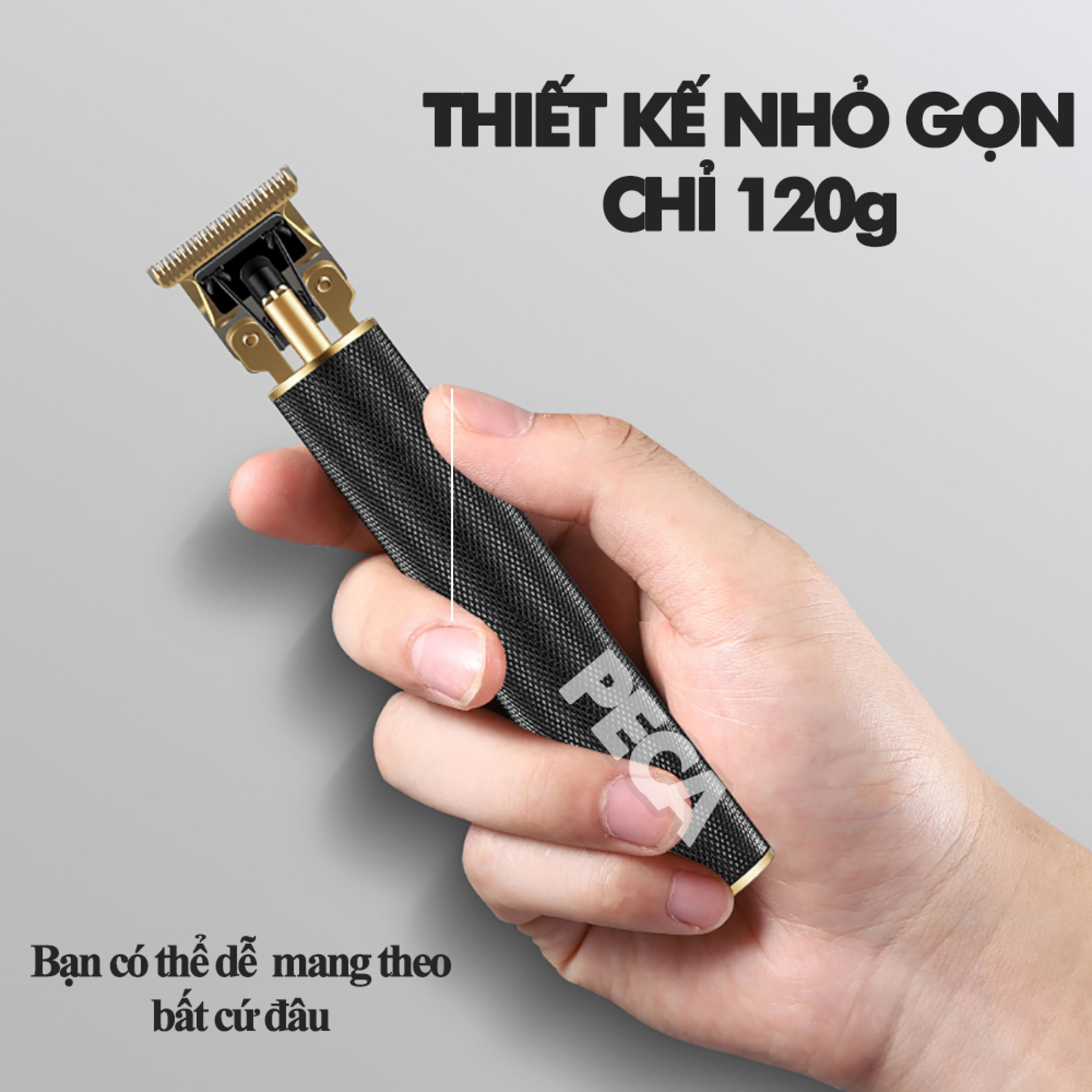 Tông đơ chấn viền cao cấp KEMEI KM-1971A sử dụng sạc USB tiện lợi, nhỏ gọn dùng để điêu khắc tóc, tatto, cạo viền, cạo trắng tóc