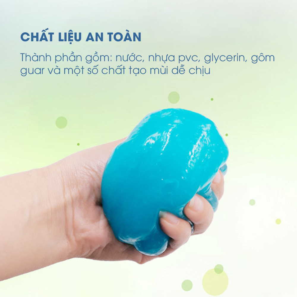 Gel vệ sinh bàn phím đa năng, vệ sinh nội thất ô tô, chất liệu tự nhiên, làm sạch bụi bẩn nhanh chóng TÂM LUÂN Chổi lau tẩm dầu - Hàng chính hãng