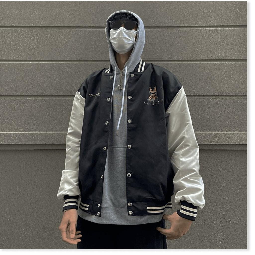 Áo khoác dù bomber unisex dành cho nam nữ cực chất , siêu đẹp hot hè 2021 THỜI TRANG KING FASHION