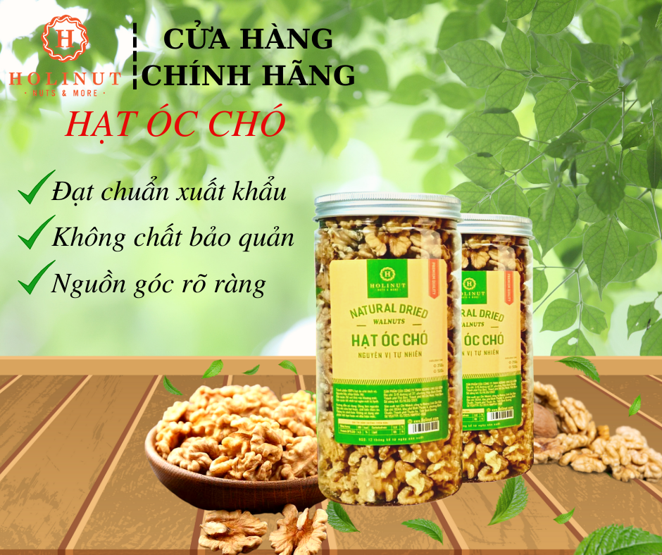 Hạt Óc Chó Vàng Tách Vỏ Mỹ / Chile 500gr - HOLINUT