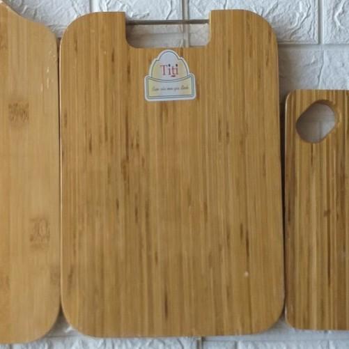 Thớt tre hình chữ nhật, tròn, trái táo ép Sài Gòn