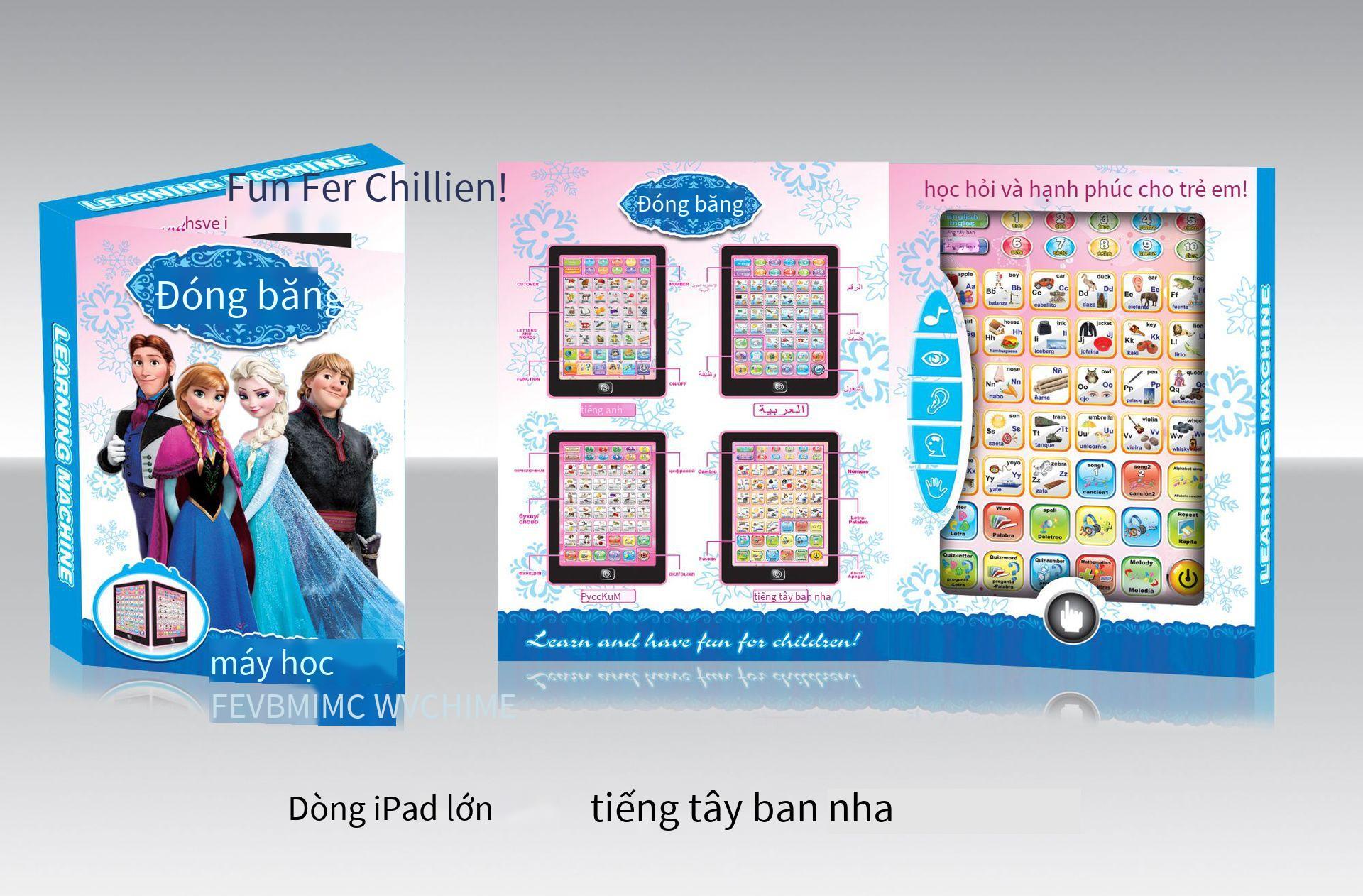 Máy đọc điểm song ngữ tiếng Anh và tiếng Tây Ban Nha xuất khẩu tốt nhất Máy học thanh nhạc cho trẻ em với bảng đọc điểm ipad âm thanh đồ chơi giáo dục