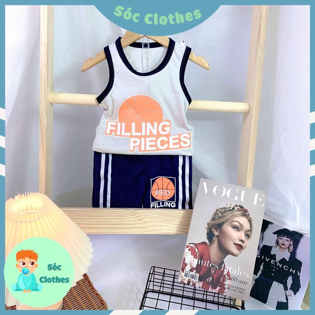 Bộ Ba Lổ Bóng Rổ Cho Bé Trai Size 8 - 18 kg