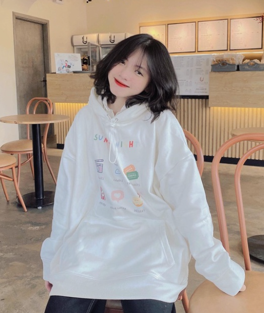 Áo nỉ hoodie unisex Homies liền mũ có túi in hình SUNDAY, ÁO HOODIE SWEETIE SUNDAYNIGHT, Áo Hoodie Unisex Cho Các Cặp Đôi - Áo Tay Phồng - Nón Hai Lớp (Video Shop Tự Quay + Ảnh Thật)