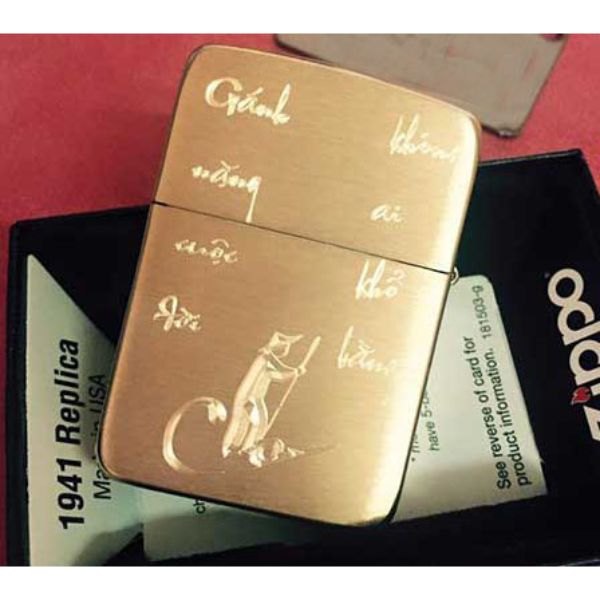 Bật Lửa ZIPPO KHẮC CHA 02 – ZIPPO 1941B.CHA02