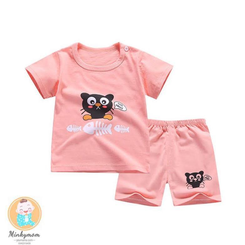 HÈ 2021- Quần Áo Cộc Tay Thun Gân Happy Baby Cho Bé