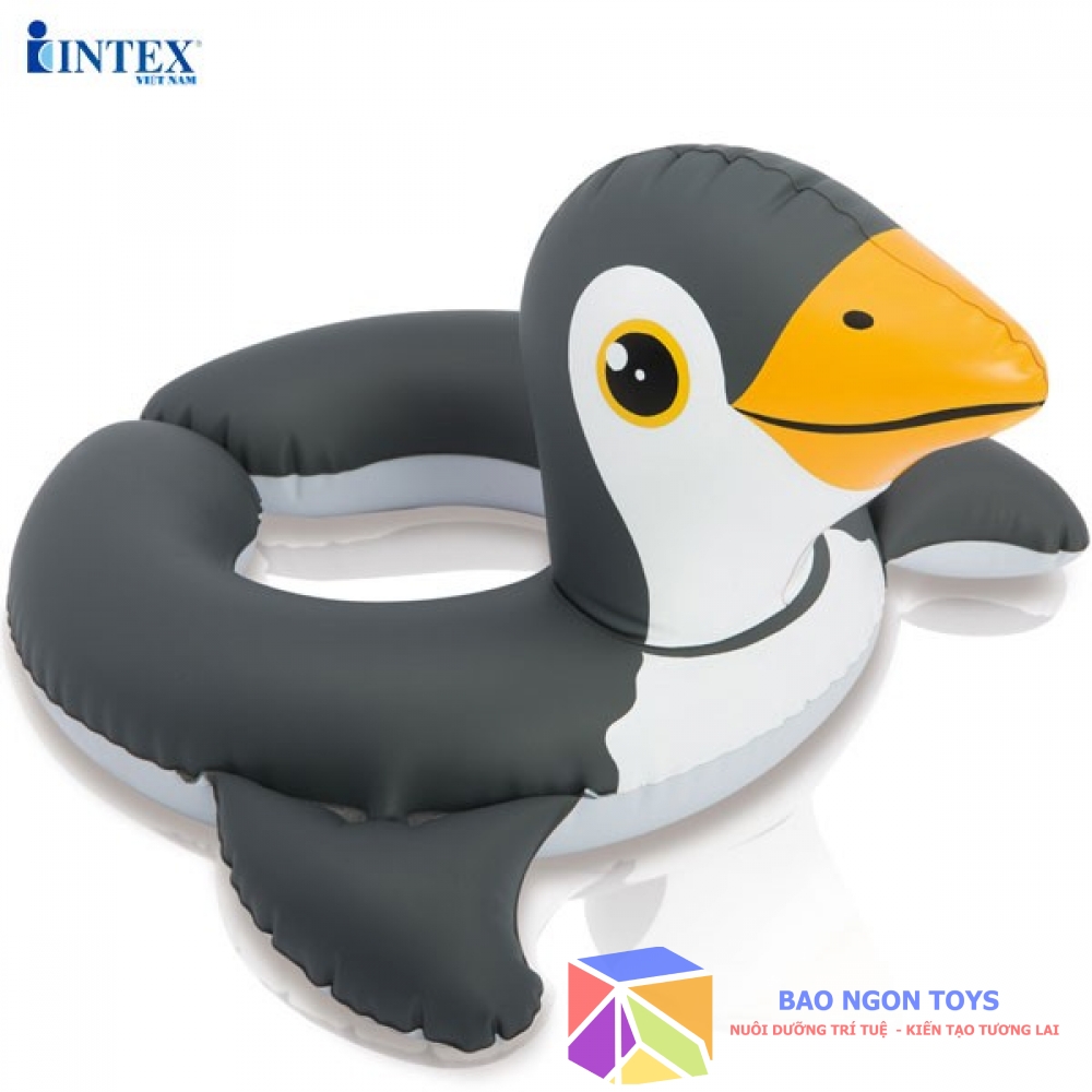 PHAO BƠI VÒNG HÌNH THÚ NGỘ NGHĨNH CHO BÉ, ĐỒ CHƠI VẬN ĐỘNG HỒ BƠI, TẮM BIỂN - BAO NGON TOYS - VD31