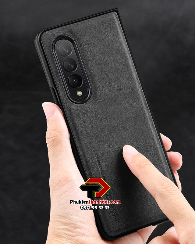 Ốp lưng da cho SamSung Galaxy Z Fold3 5G chính hãng X-level - Hàng chính hãng