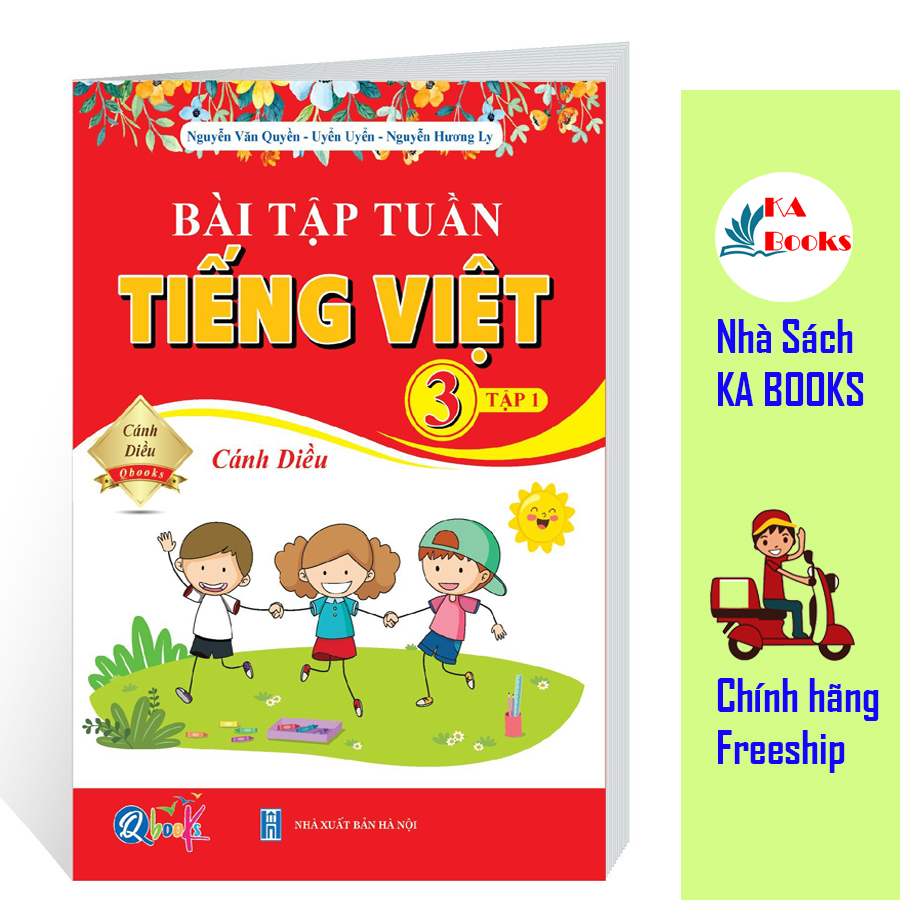 Combo Bài Tập Tuần và Đề Kiểm Tra Toán và Tiếng Việt lớp 3 - Cánh diều - Học Kì 1 (4 cuốn)