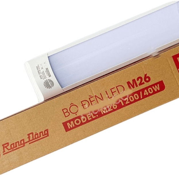 Hình ảnh Bộ đèn LED bán nguyệt Rạng Đông M26 1200/40W dài 1m2 ánh sáng trắng/vàng/3 màu - Hàng chính hãng