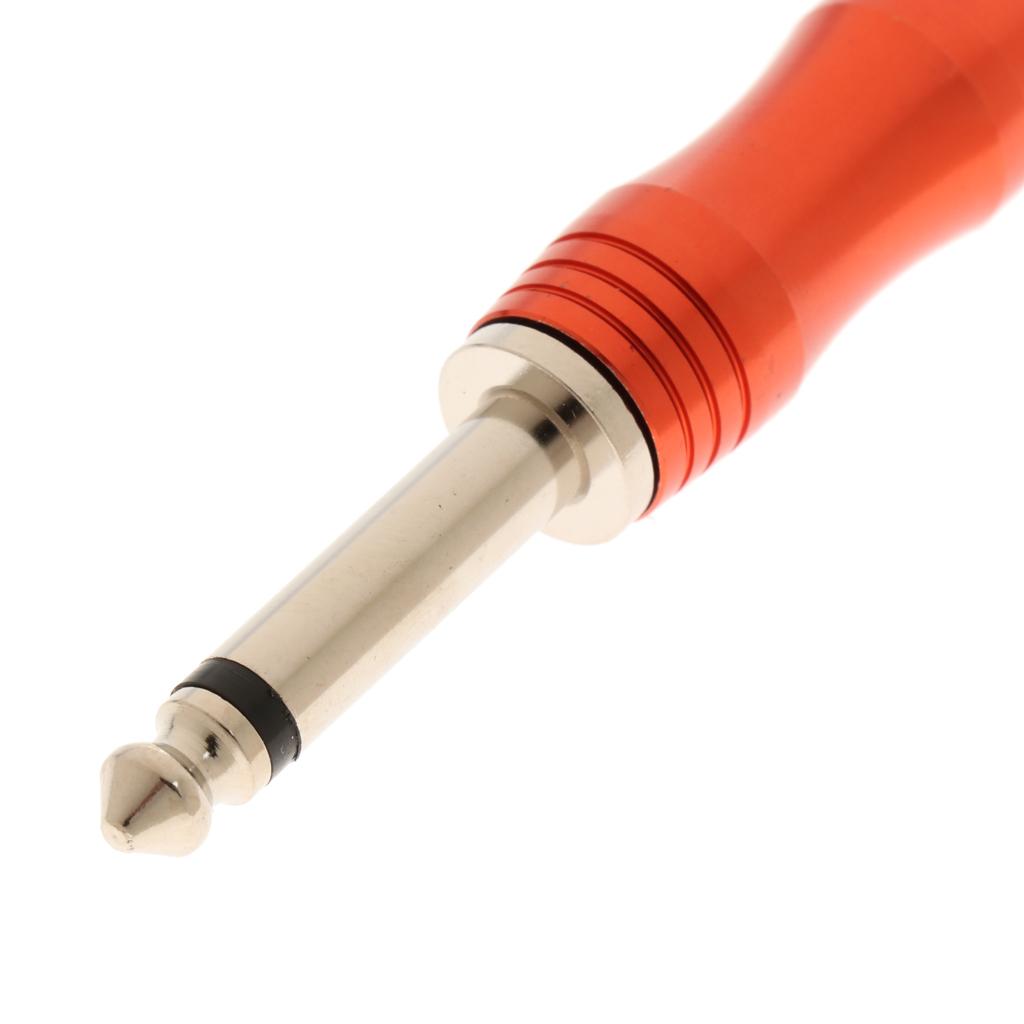 Copper 6.35mm Mono Jack Plug Audio Connector for Amplifier Microphone