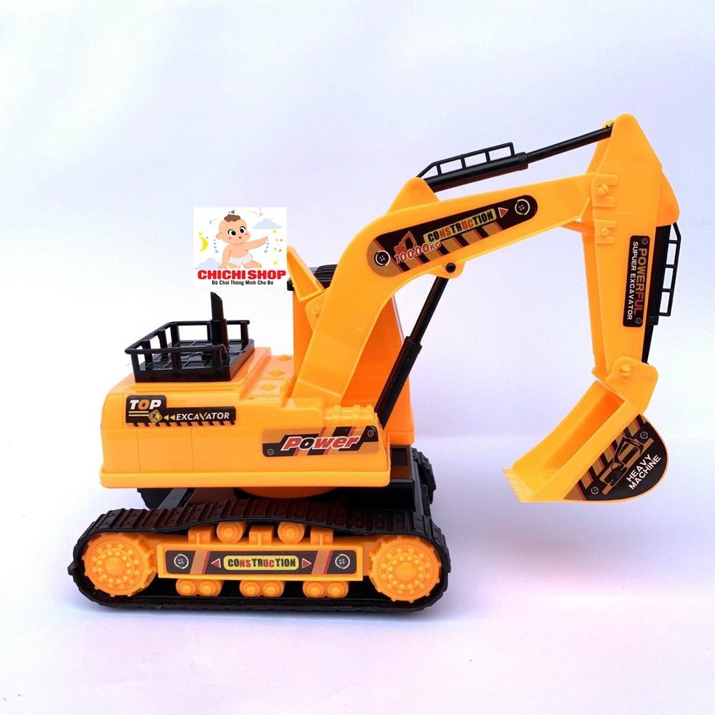 Đồ Chơi Xe Mô Hình Cho Bé Trai, Xe Múc Bánh Xích