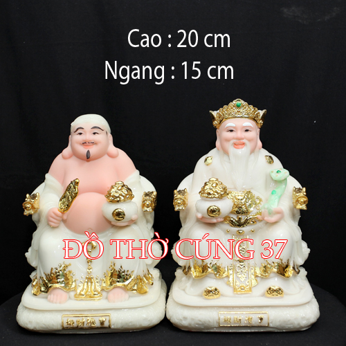 TƯỢNG THẦN TÀI THỔ ĐỊA MÀU TRẮNG