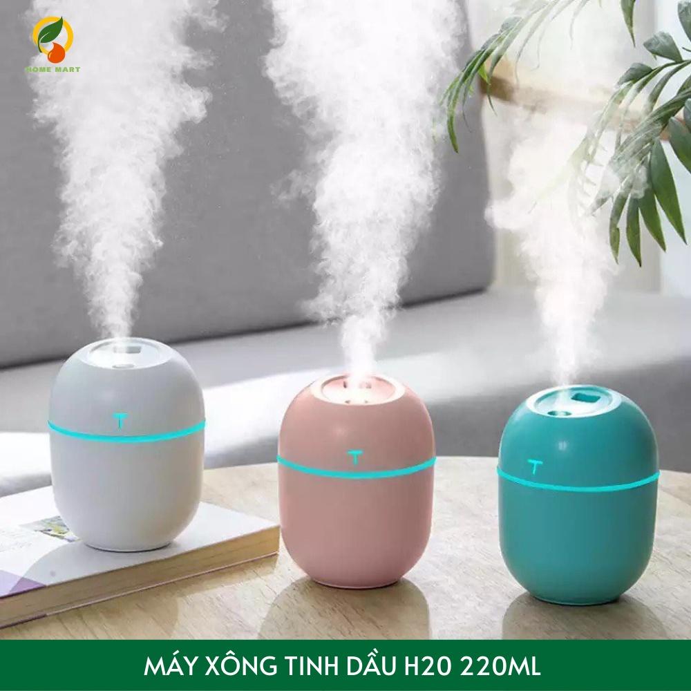 Máy khuếch tán máy xông tinh dầu mini 220ml: dầu phun sương tạo độ ẩm tỏa hương thơm mát, dùng cho phòng ngủ, xe hơi