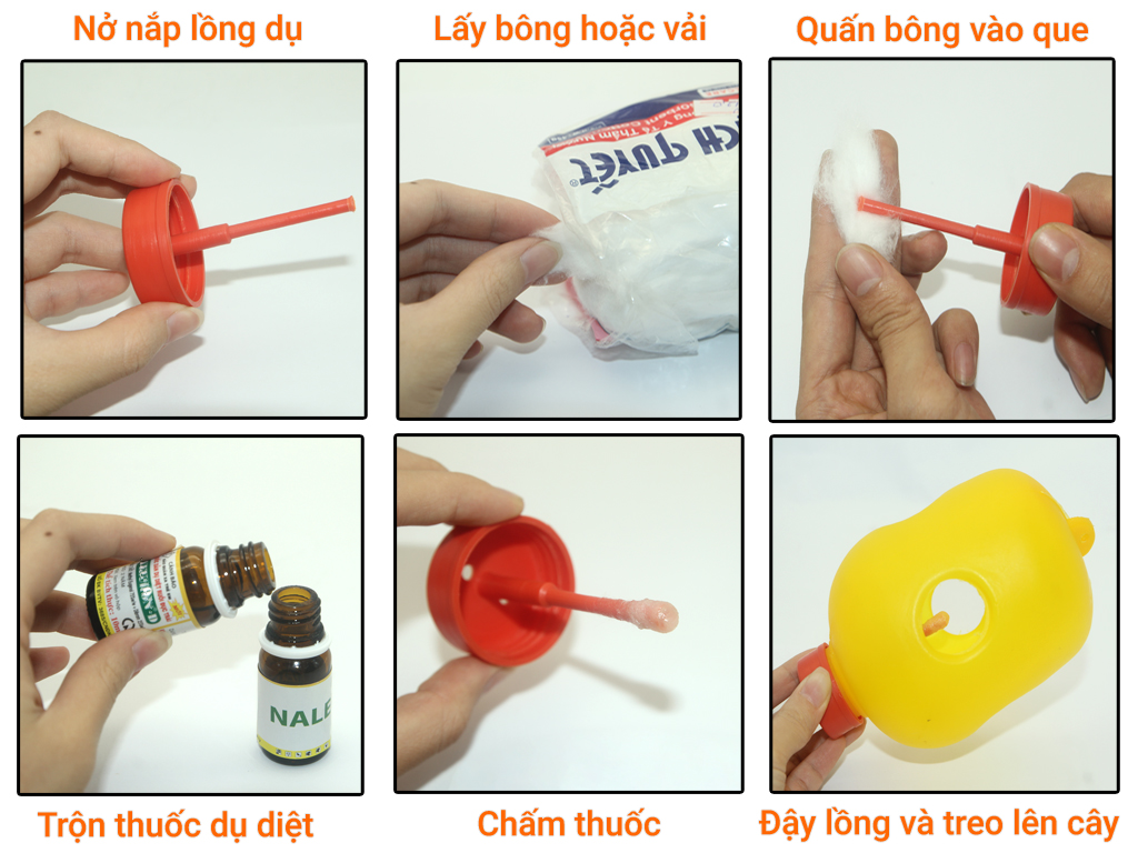 Bộ 5 Lồng dụ bẫy ruồi châm đục trái