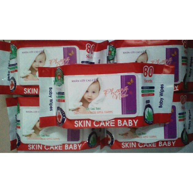 Khăn giấy ướt không mùi hộp 80 gr