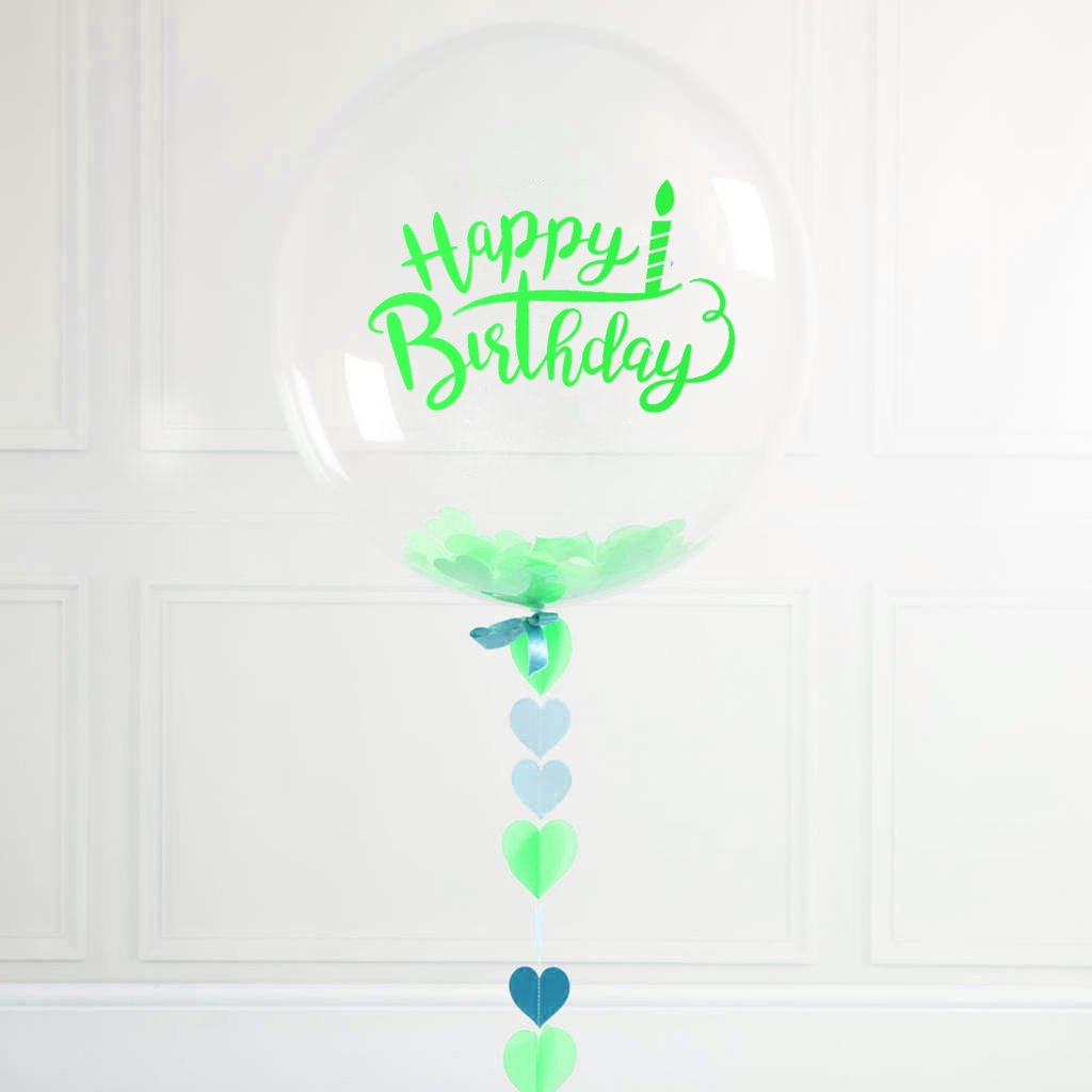 Decal Dán Trang Trí Bóng Chữ Happy Birthday