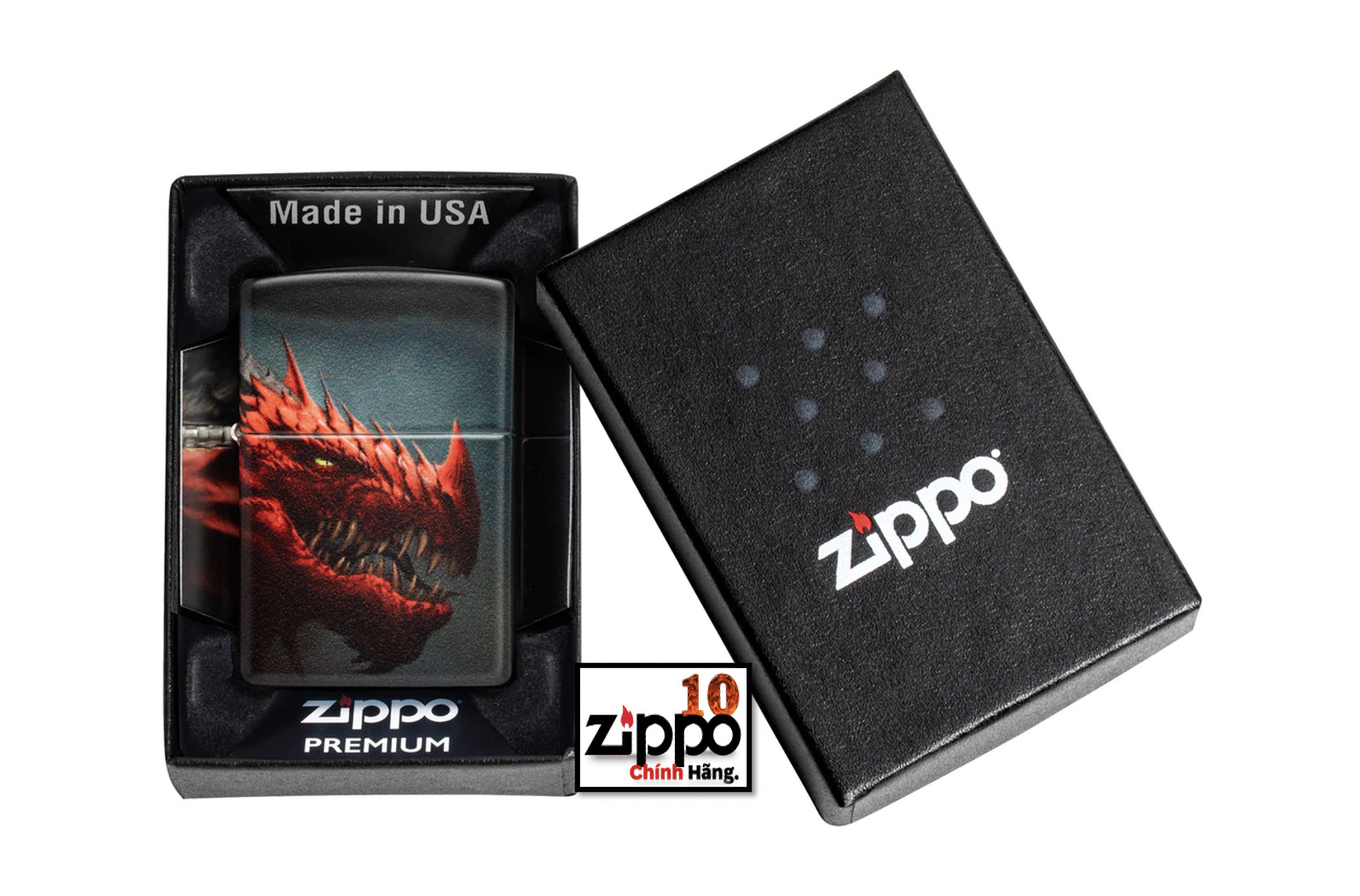 Bật lửa Zippo 48777 Dragon Design - Chính hãng 100%