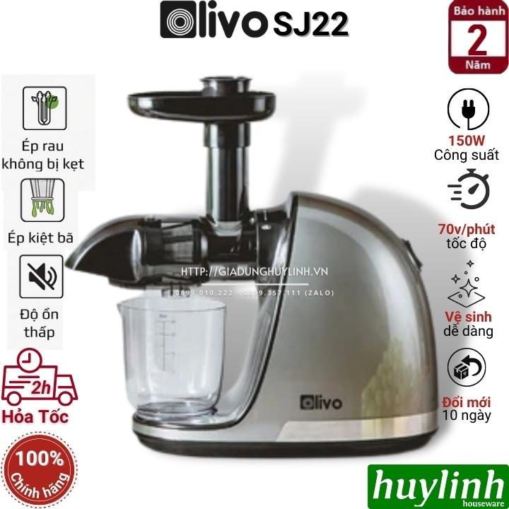 Máy ép chậm trục ngang Olivo SJ22 - 150W - Tặng công thức ép - Hàng chính hãng