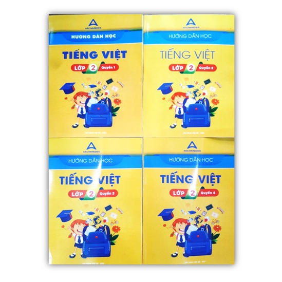 Sách - Combo 4 cuốn Hướng dẫn học tiếng việt lớp 2 ( trường Archimedes school )