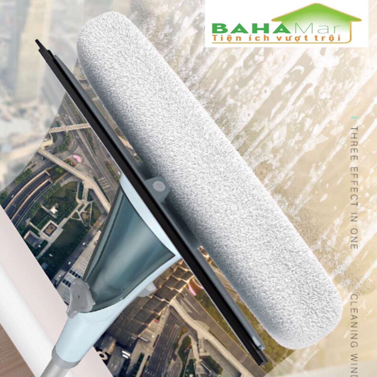 CÂY LAU - GẠT KÍNH ĐA NĂNG TỰ ĐỘNG PHUN XỊT NƯỚC "BAHAMAR" Đơn giản hóa việc LAU KÍNH từ kính cửa, vách kính... và giảm tối đa thời gian dùng cho việc vệ sinh kính.