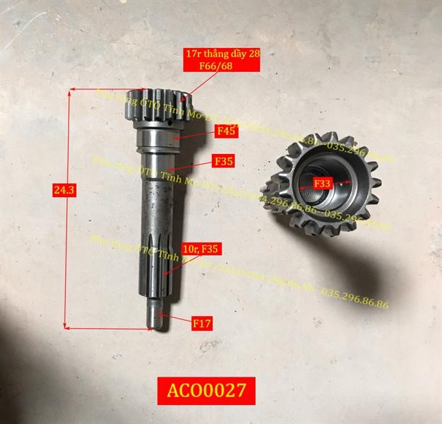 A cơ chính gat NJ130 JD 17r/10t bi rọ f33