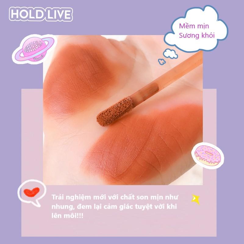 Son kem tím HOLD LIVE gấu tím mềm mịn sương khói Maddie Bear Soft fog Lip Mud Holdlive HLIV59