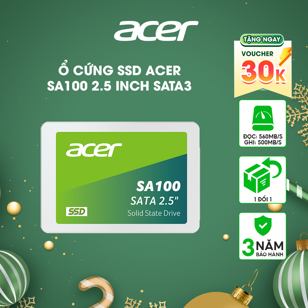 Hình ảnh Ổ cứng SSD Acer SA100 SATA 3 3D NAND 120GB - 1920GB - Hàng chính hãng