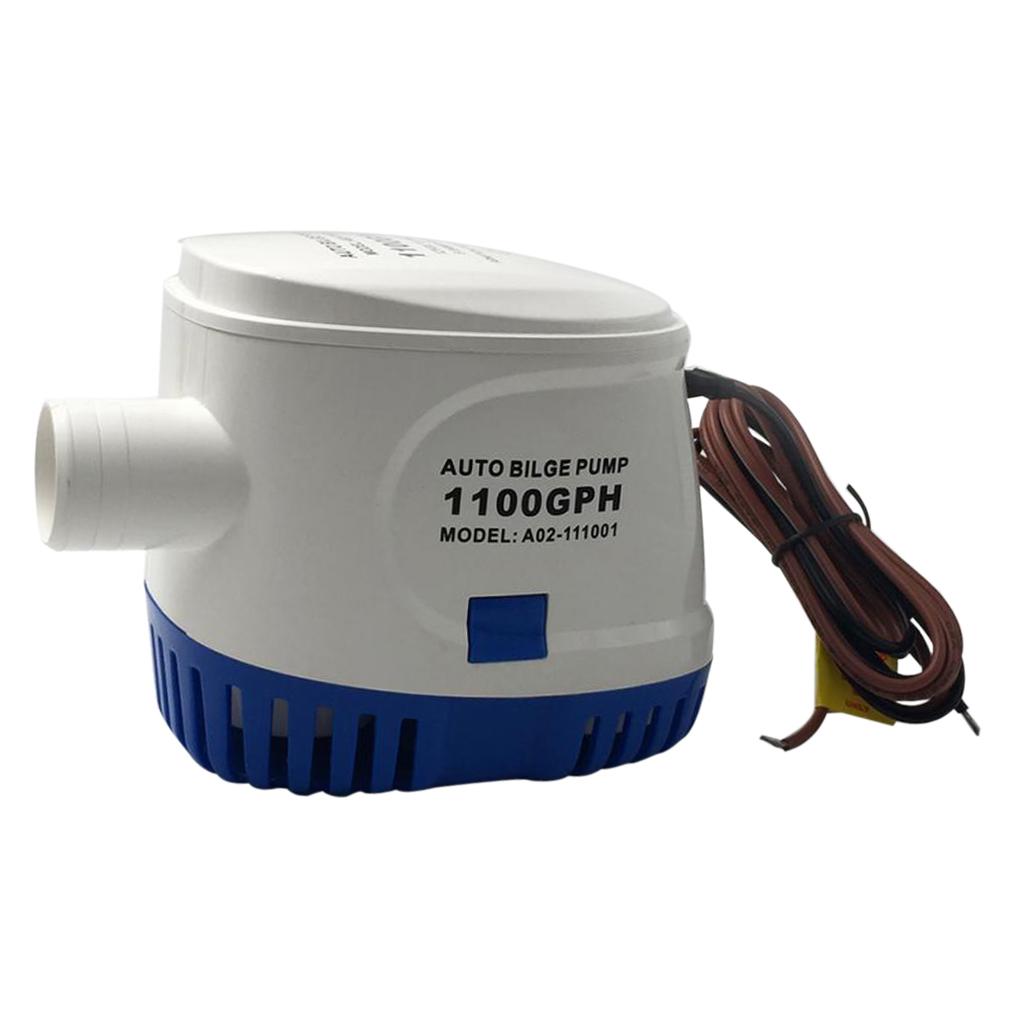 12V 1100GPH Boat Marine Submersible Auto Bilge Water Pump Float Switch
