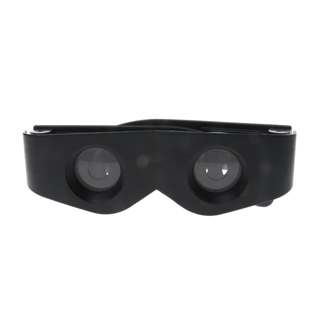 Eyewear Style Black Magnifier Telescope Binoculars for Fishing Hiking