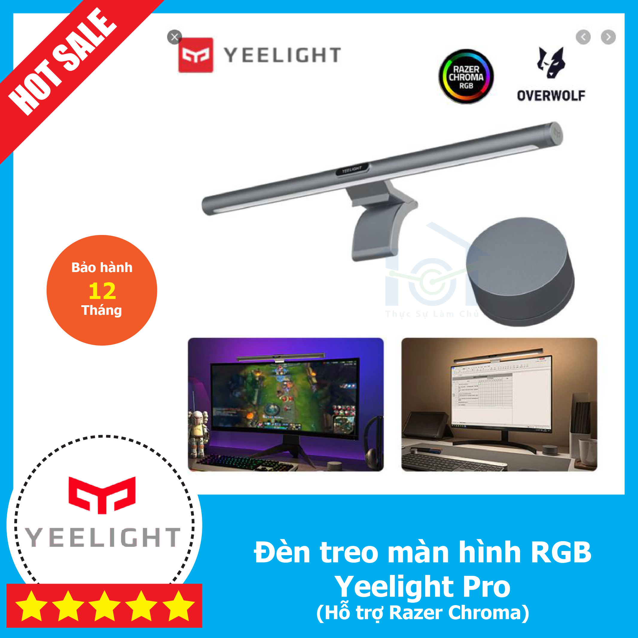 Yeelight LED Screen Light Bar Pro – Đèn treo màn hình RGB