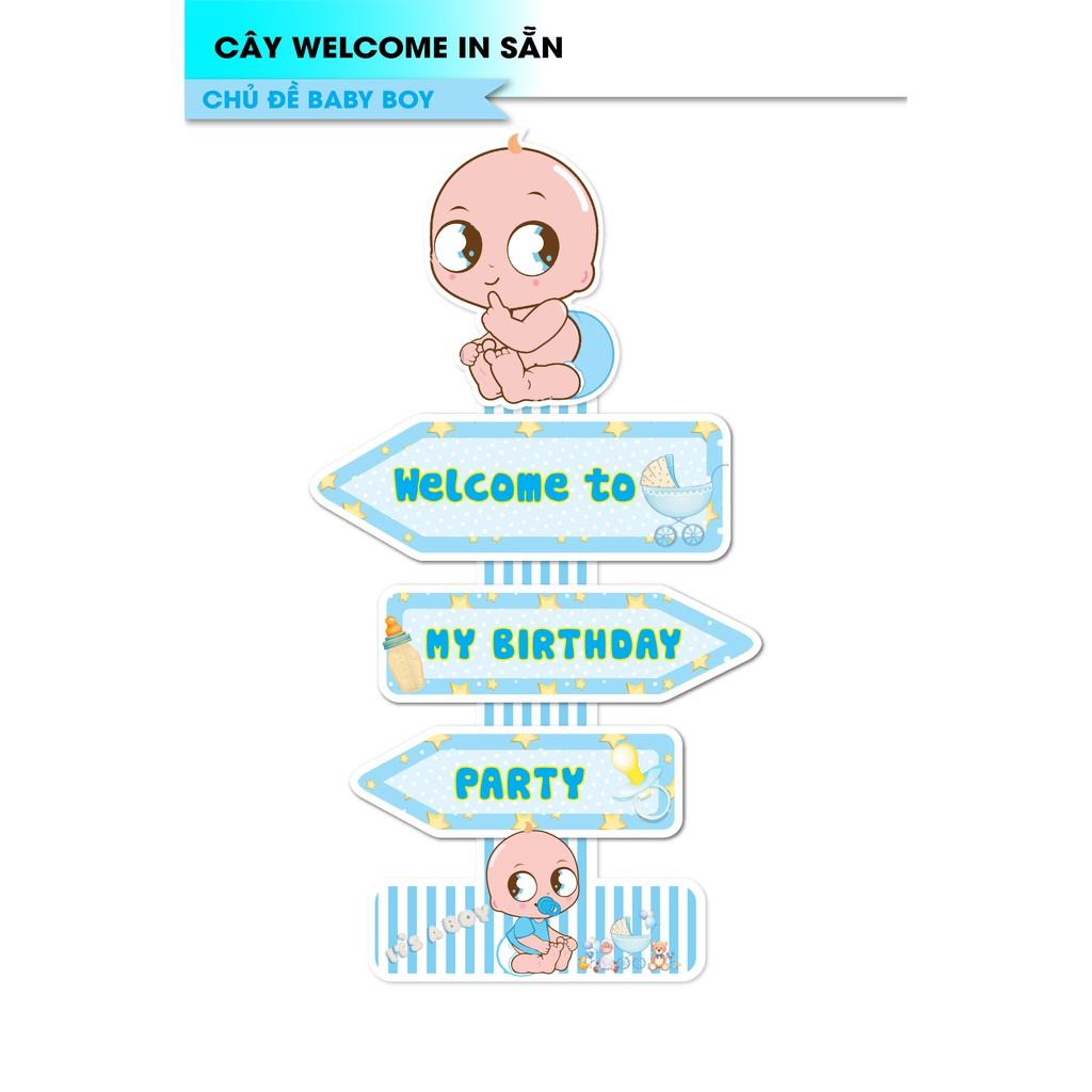 CÂY WELCOME IN SẴN CHỦ ĐỀ BABY BOY