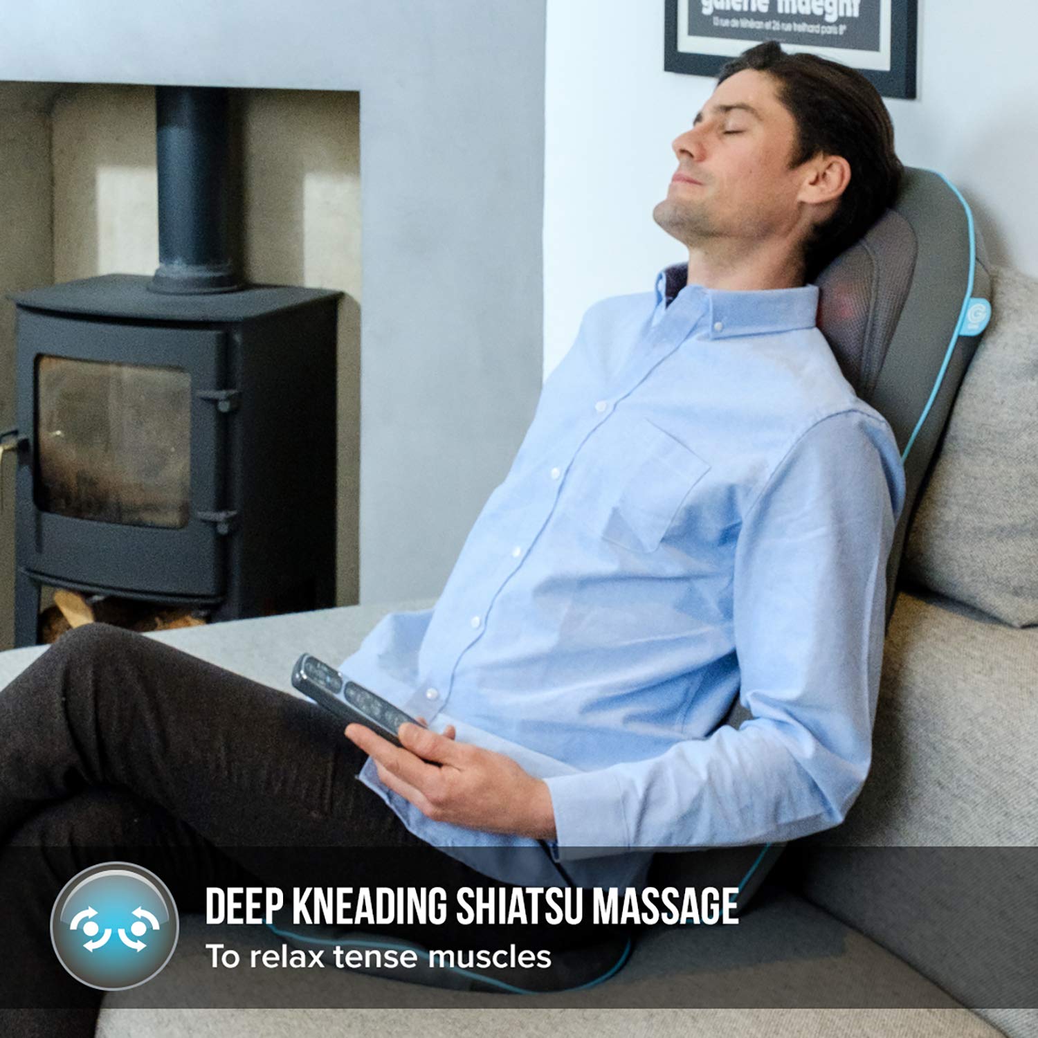 Đệm ghế massage USA  công nghệ Shiatsu GEL 3D chuyên nghiệp HoMedics SGM-1600 nhập khẩu USA