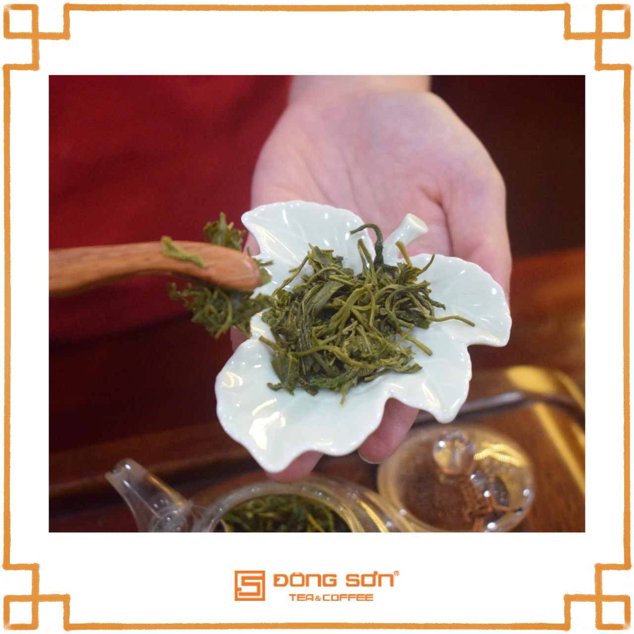 Trà Xanh Thái Nguyên [ Nõn Tôm ] Gói 100g - Hương cốm mới, hậu ngọt dịu - Đông Sơn