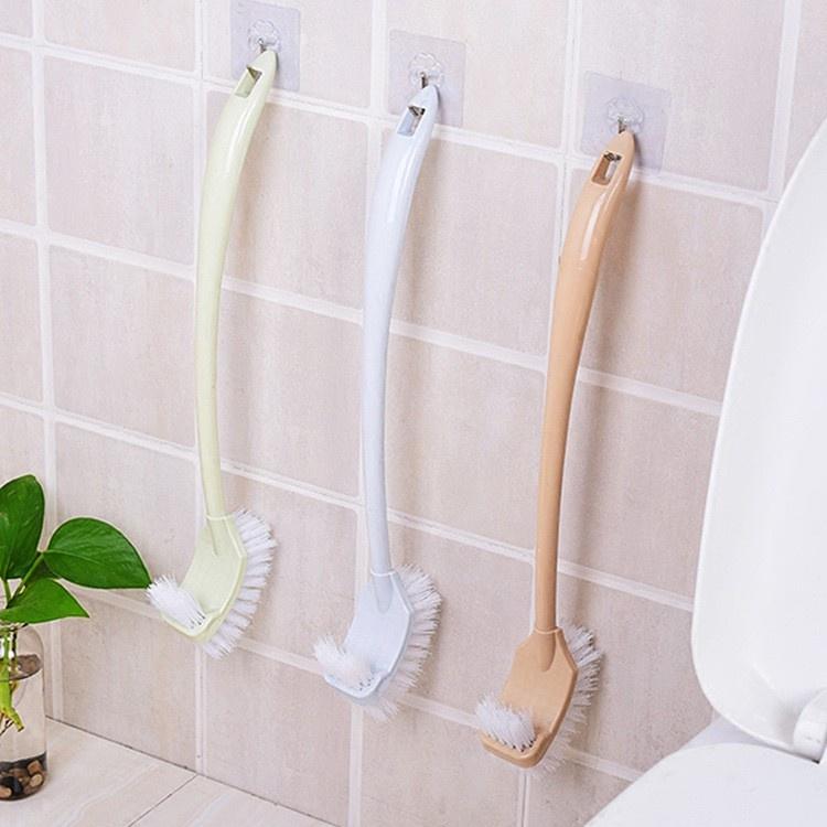 Cây chà tolet nhà vệ sinh hai đầu tiện dụng, cây chà bồn cầu