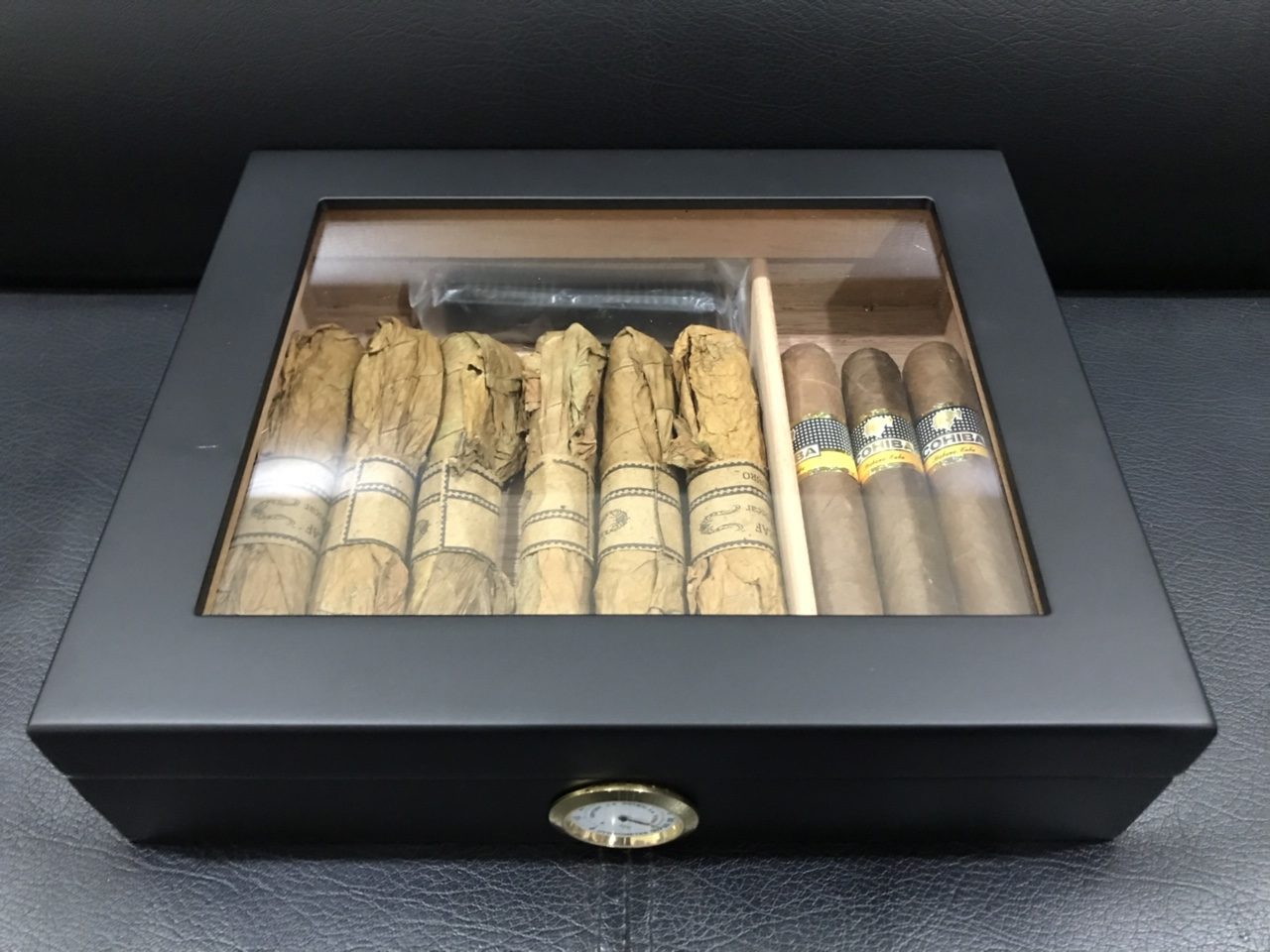 Hộp đựng Xì gà mặt kính - Nhỏ, COHIBA