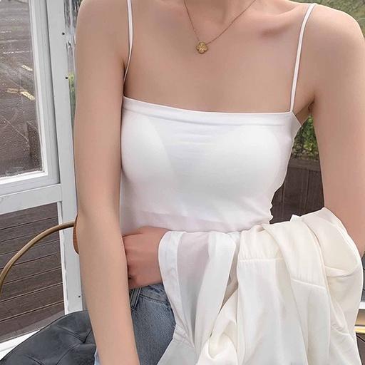 Áo 2 dây nữ THE MEI 1992 cao cấp - Áo hai dây croptop sợi bún có đệm ngực loại dài hàng Quảng Châu cao cấp