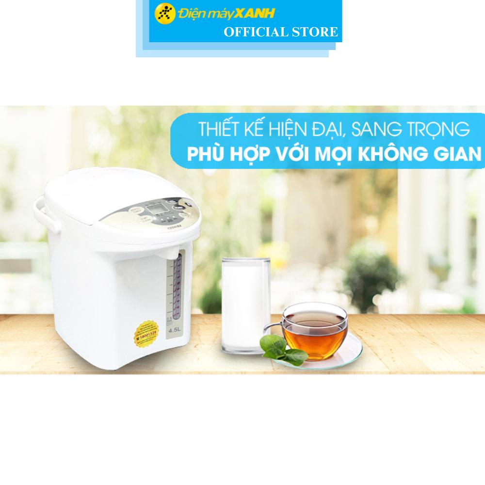 Bình thủy điện Toshiba PLK-45SF(WT)VN 4.5 lít - Hàng Chính Hãng