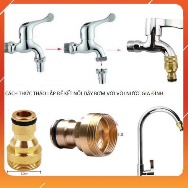 Bộ dây vòi xịt nước rửa xe, tưới cây . tăng áp 3 lần, loại 3m, 5m 206319 cút sập,nối đen+ tặng đai