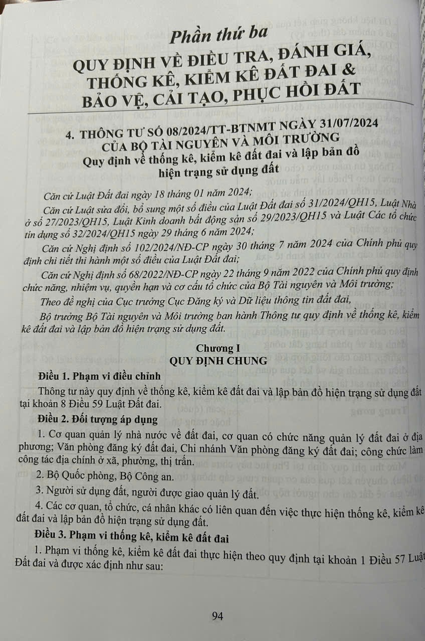 Quy Định Mới Về Hồ Sơ Địa Chính, Cấp Giấy Chứng Nhận Quyền Sử Dụng Đất, Quyền Sở Hữu Tài Sản Gắn Liền Với Đất, Thống Kê, Kiểm Kê Đất Đai Và Lập Bản Đồ Hiện Trạng Sử Dụng Đất