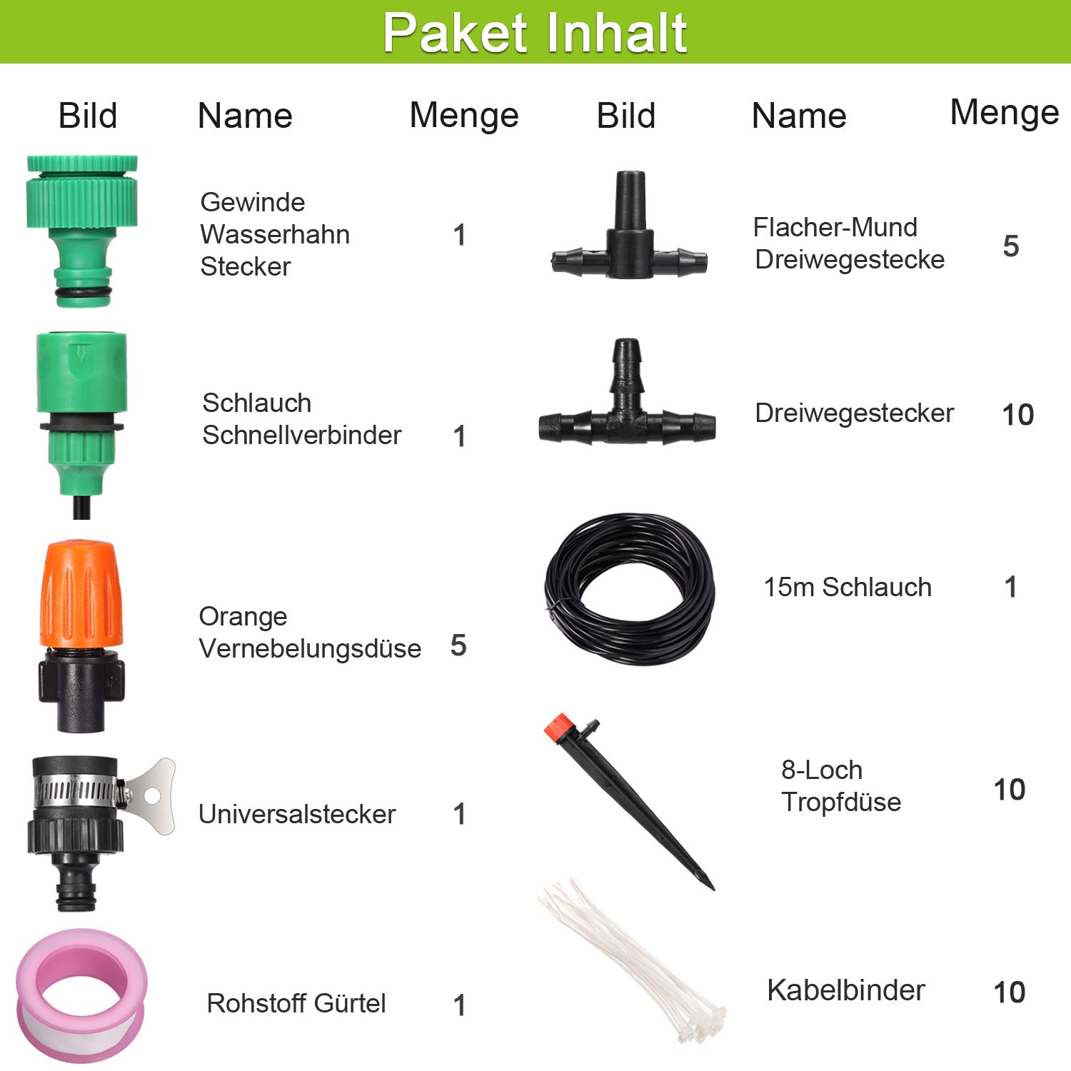 Bộ KIT Tưới Cây Phun Sương, Nhỏ Giọt 2 Trong 1 Cao Cấp AZONE