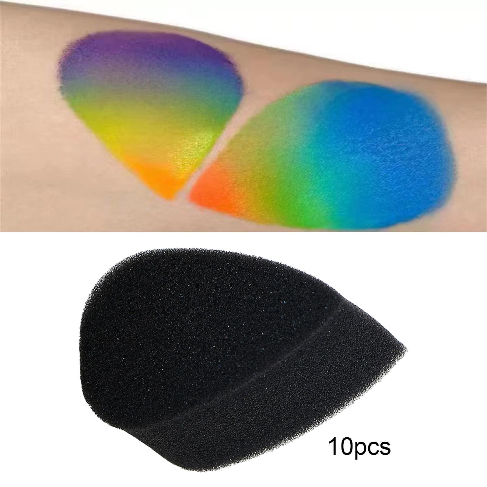 10x Body Painting Sponges for Kids High Density Black Face Painting Supplies