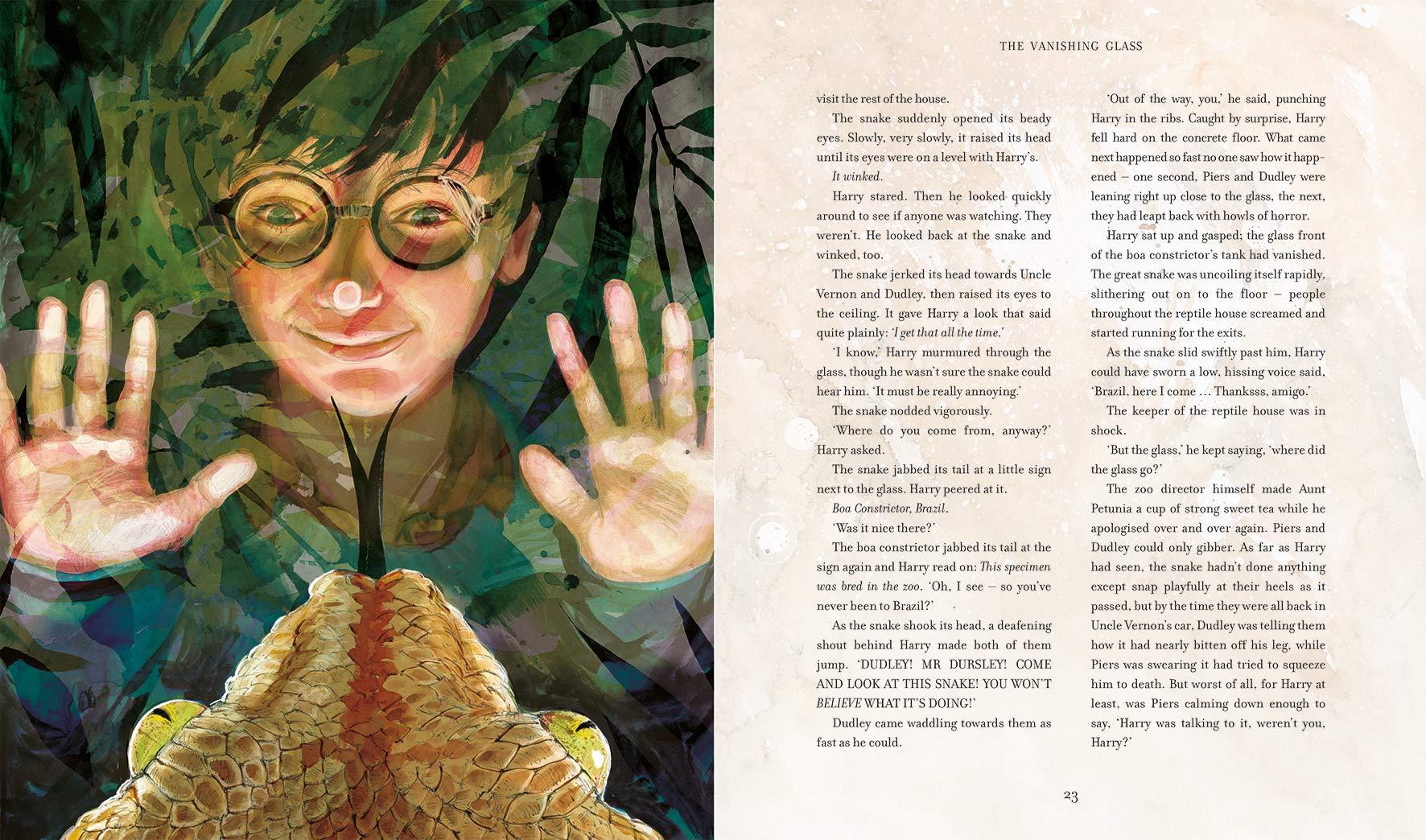 Sách Harry Potter Part 1: Harry Potter And The Philosopher's Stone (Hardback) Illustrated Edition (Harry Potter và Hòn đá Phù Thủy) (English Book)